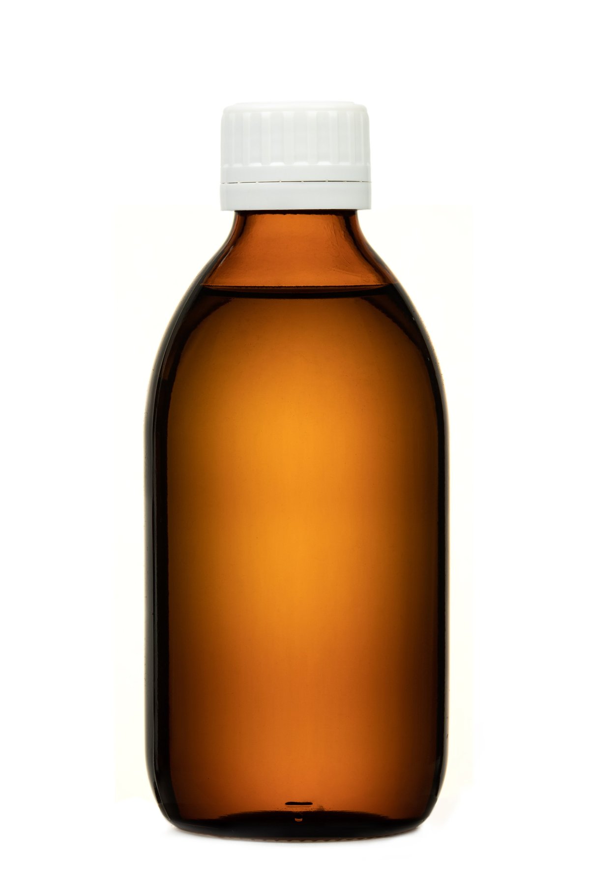 Placeholder product photo — unlabeled amber glass bottle, ready for the seller's own image